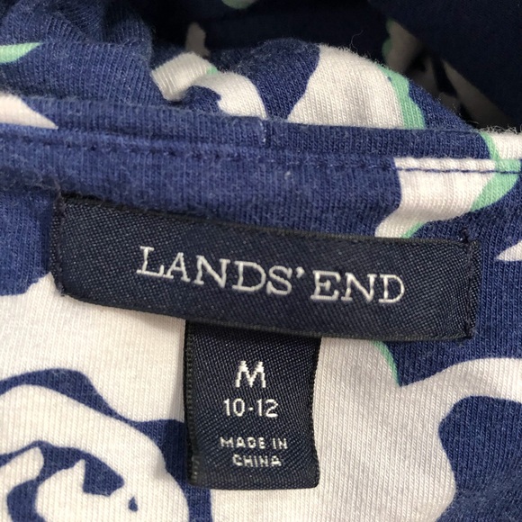 LANDS’END Cotton /Rayon sleeveless knit dress M - Picture 4 of 5